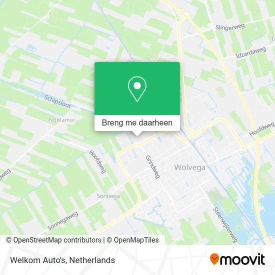 Welkom Auto's kaart