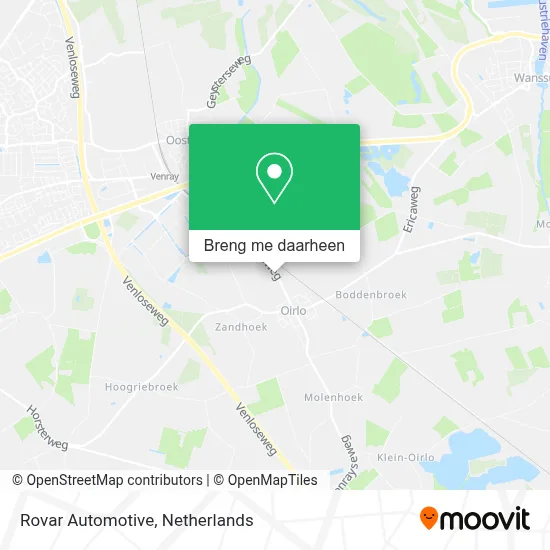 Rovar Automotive kaart