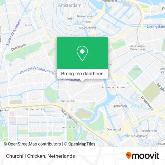 Churchill Chicken kaart