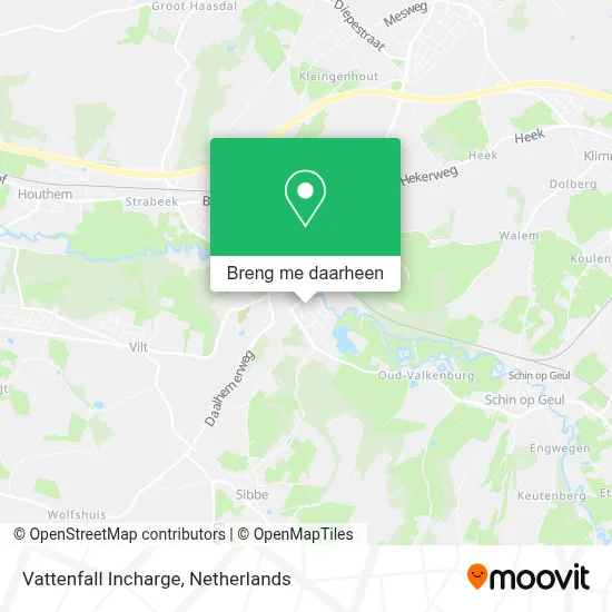 Vattenfall Incharge kaart