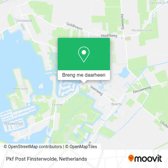 Pkf Post Finsterwolde kaart