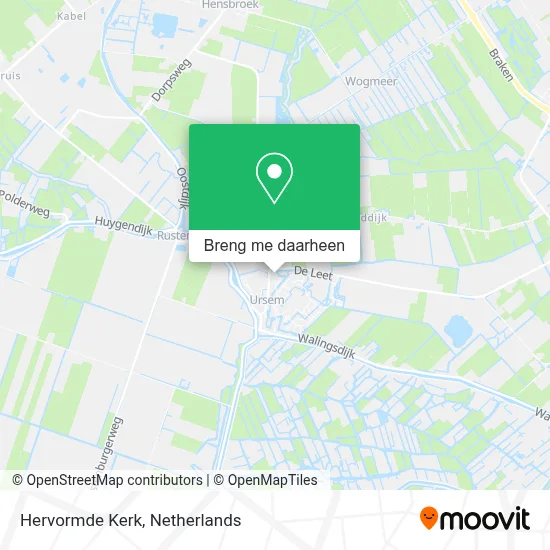 Hervormde Kerk kaart