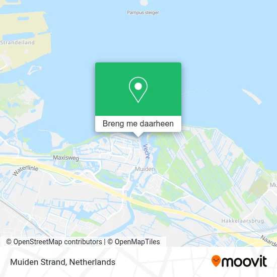 Muiden Strand kaart