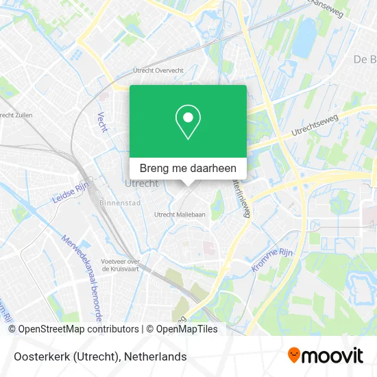 Oosterkerk (Utrecht) kaart