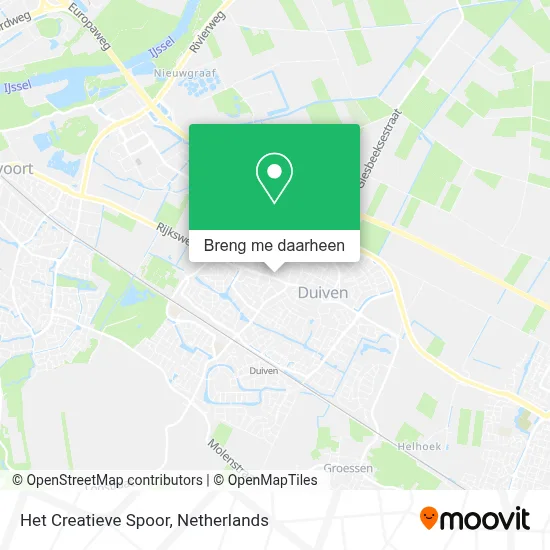 Het Creatieve Spoor kaart