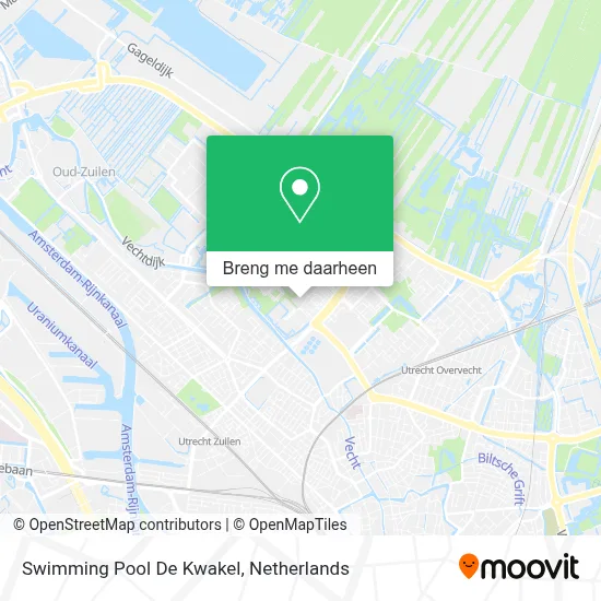 Swimming Pool De Kwakel kaart
