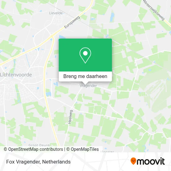 Fox Vragender kaart