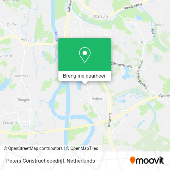 Peters Constructiebedrijf kaart