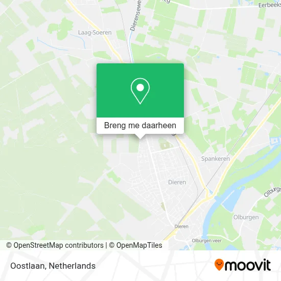 Oostlaan kaart