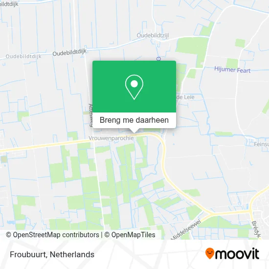Froubuurt kaart