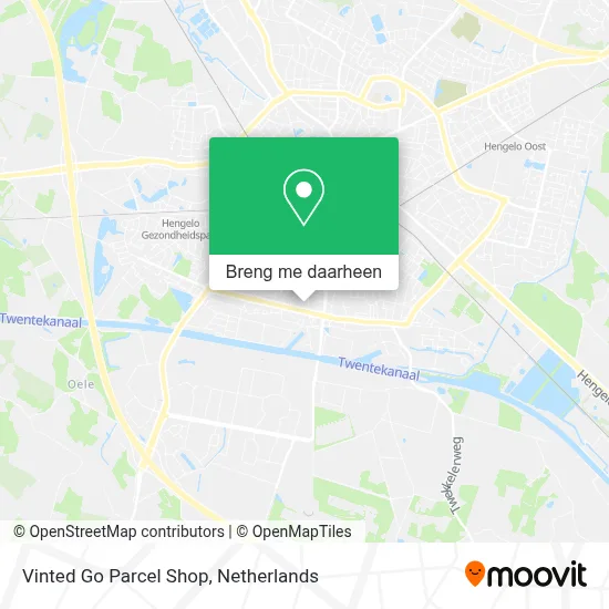 Vinted Go Parcel Shop kaart