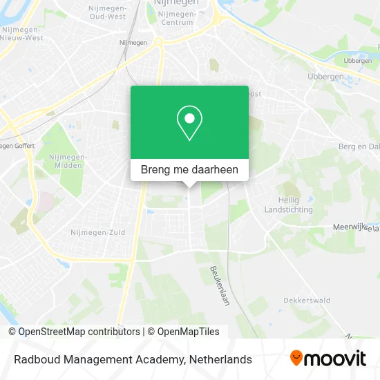Radboud Management Academy kaart