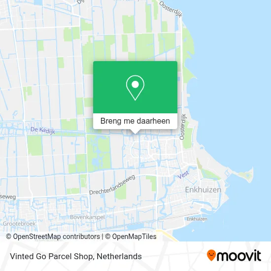 Vinted Go Parcel Shop kaart