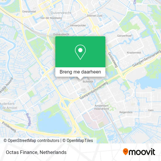 Octas Finance kaart