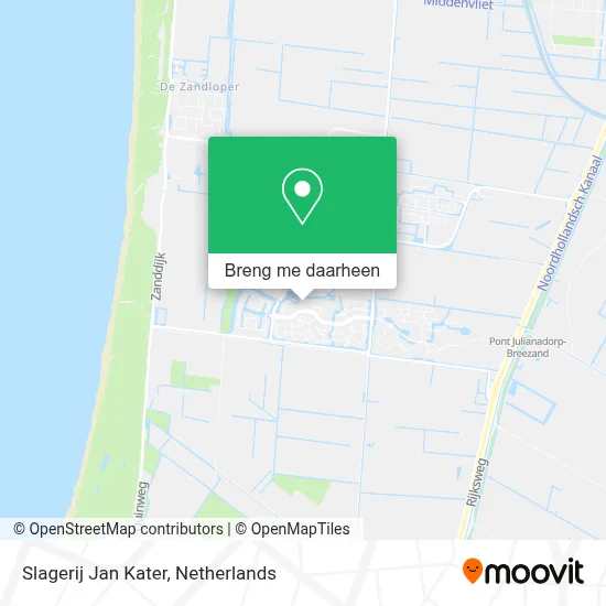 Slagerij Jan Kater kaart