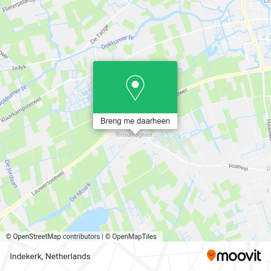 Indekerk kaart