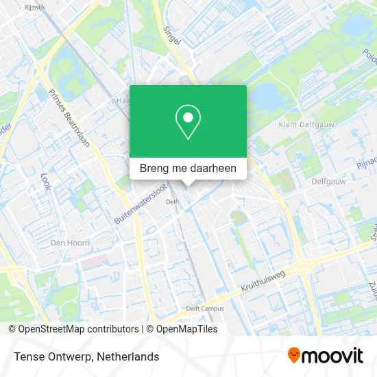 Tense Ontwerp kaart
