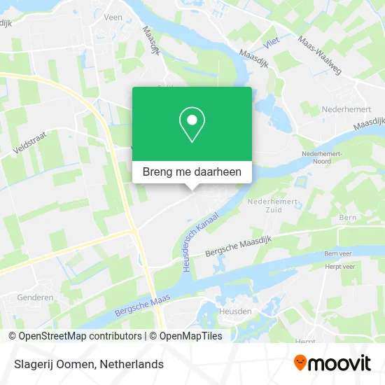 Slagerij Oomen kaart
