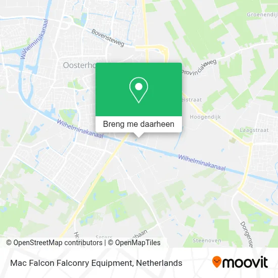 Mac Falcon Falconry Equipment kaart