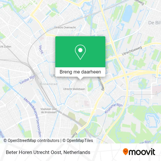 Beter Horen Utrecht Oost kaart