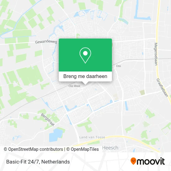 Basic-Fit 24/7 kaart