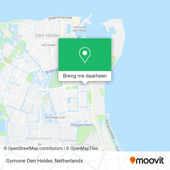 Gymone Den Helder kaart