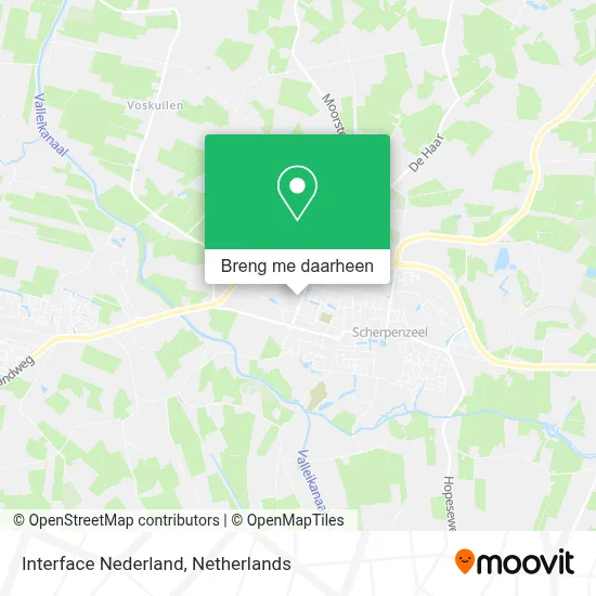 Interface Nederland kaart