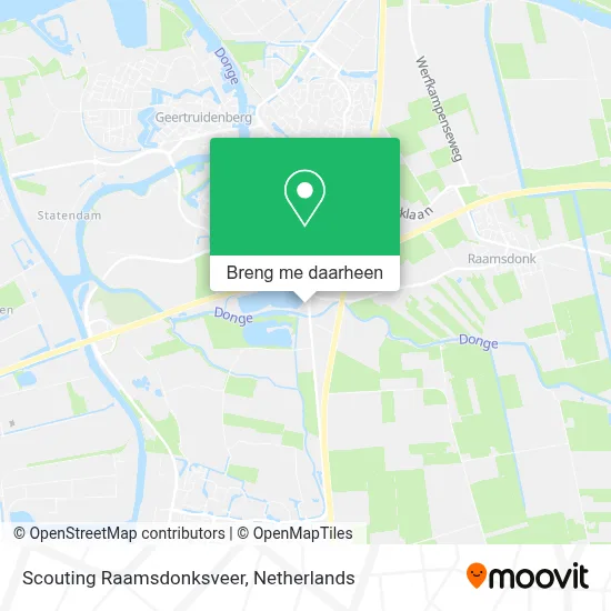 Scouting Raamsdonksveer kaart