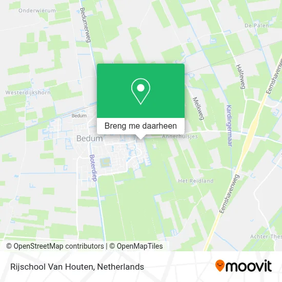 Rijschool Van Houten kaart