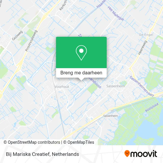 Bij Mariska Creatief kaart