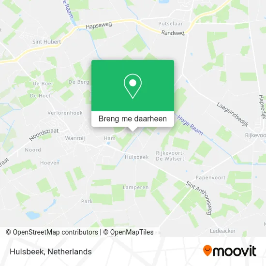 Hulsbeek kaart