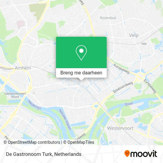 De Gastronoom Turk kaart