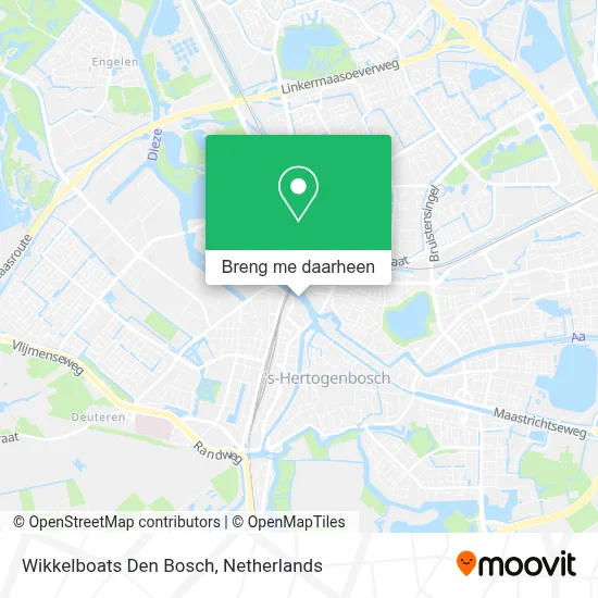 Wikkelboats Den Bosch kaart