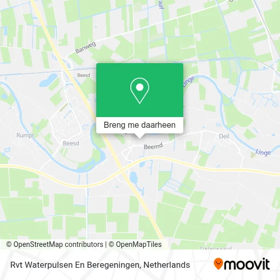 Rvt Waterpulsen En Beregeningen kaart