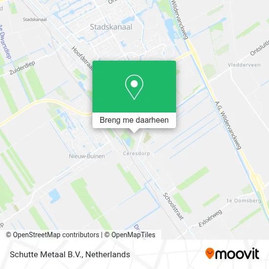 Schutte Metaal B.V. kaart