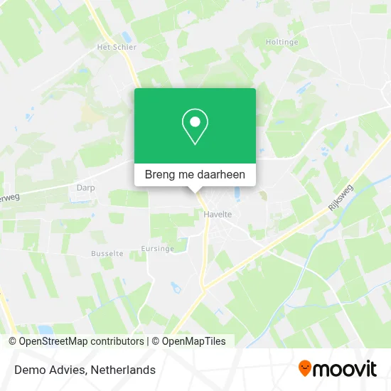 Demo Advies kaart