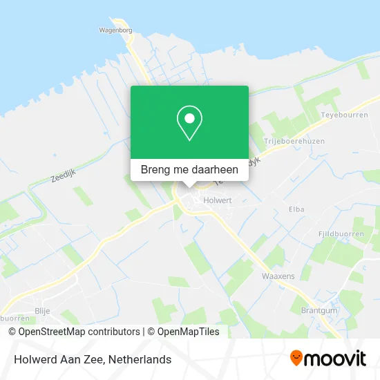 Holwerd Aan Zee kaart