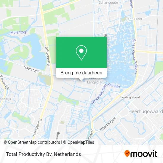 Total Productivity Bv kaart