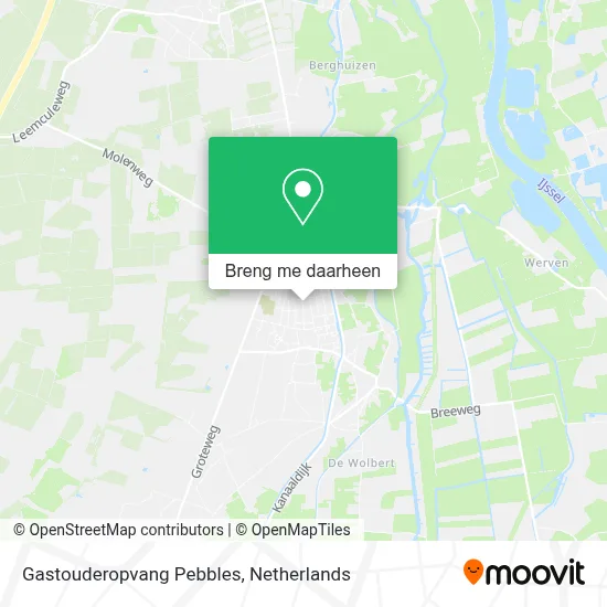 Gastouderopvang Pebbles kaart