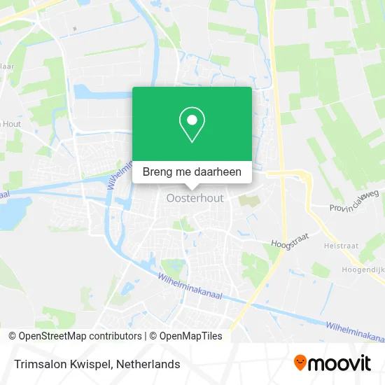 Trimsalon Kwispel kaart