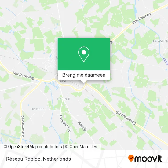 Réseau Rapido kaart