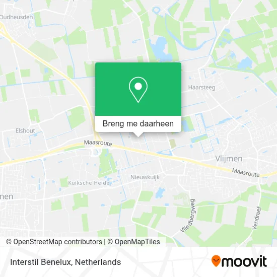 Interstil Benelux kaart