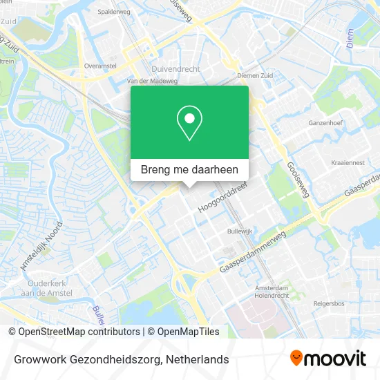Growwork Gezondheidszorg kaart