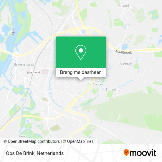 Obs De Brink kaart