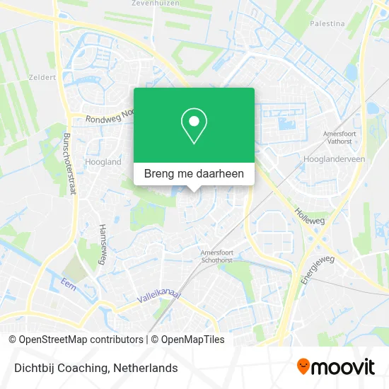 Dichtbij Coaching kaart