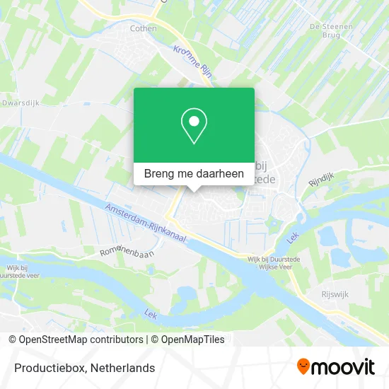Productiebox kaart