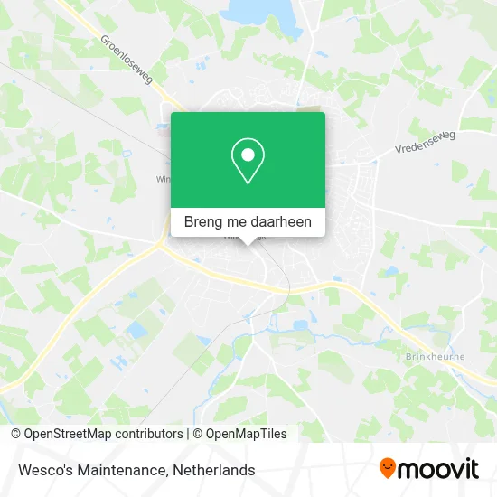 Wesco's Maintenance kaart
