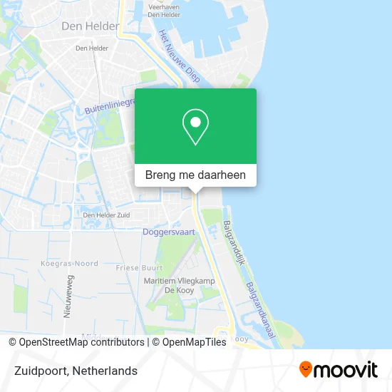 Zuidpoort kaart