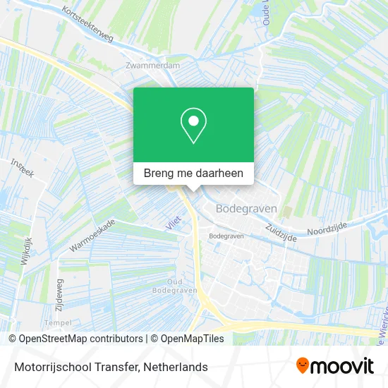 Motorrijschool Transfer kaart