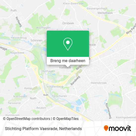 Stichting Platform Vaesrade kaart